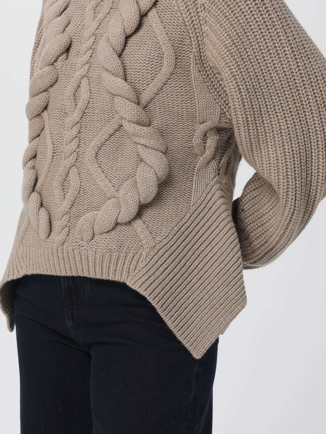 BOSS SWEATER: Sweater woman Boss, Charcoal - Img 3