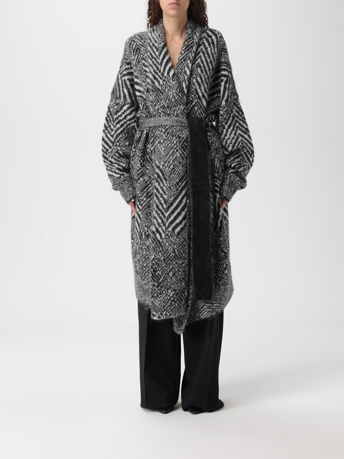 BOSS PULLOVER: Mantel damen Boss, Schwarz - Img 1