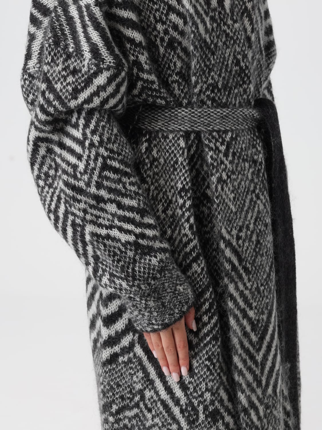 BOSS PULLOVER: Mantel damen Boss, Schwarz - Img 4