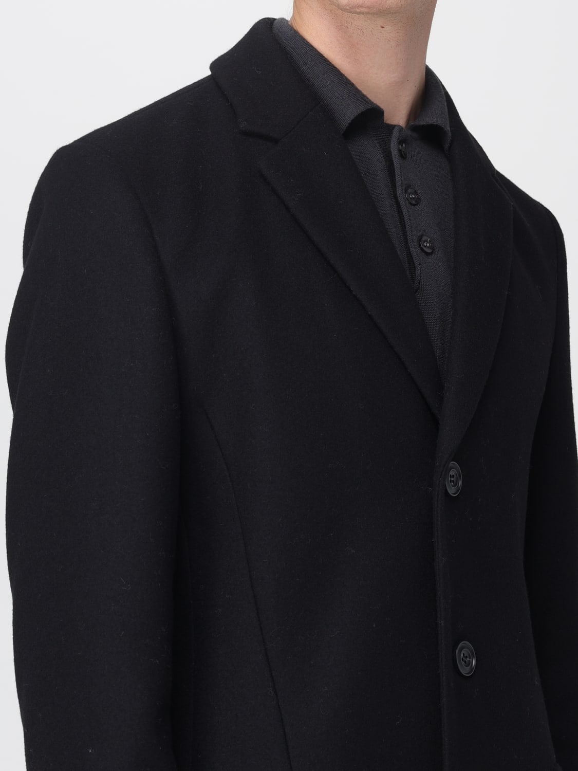 HUGO COAT: Coat men Hugo, Black - Img 4