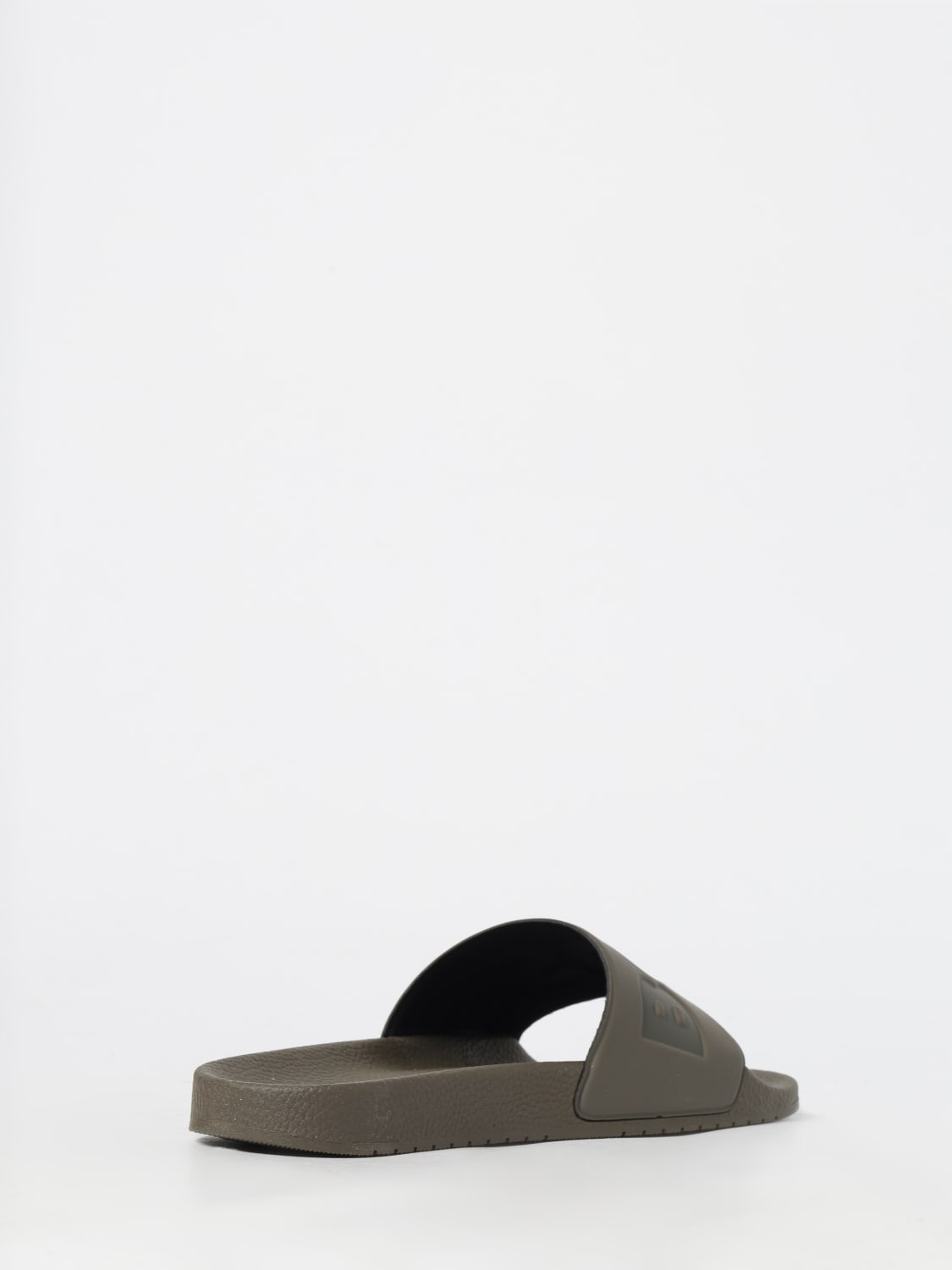 BOSS SANDALI: Slide con lodo Boss, Verde - Img 3