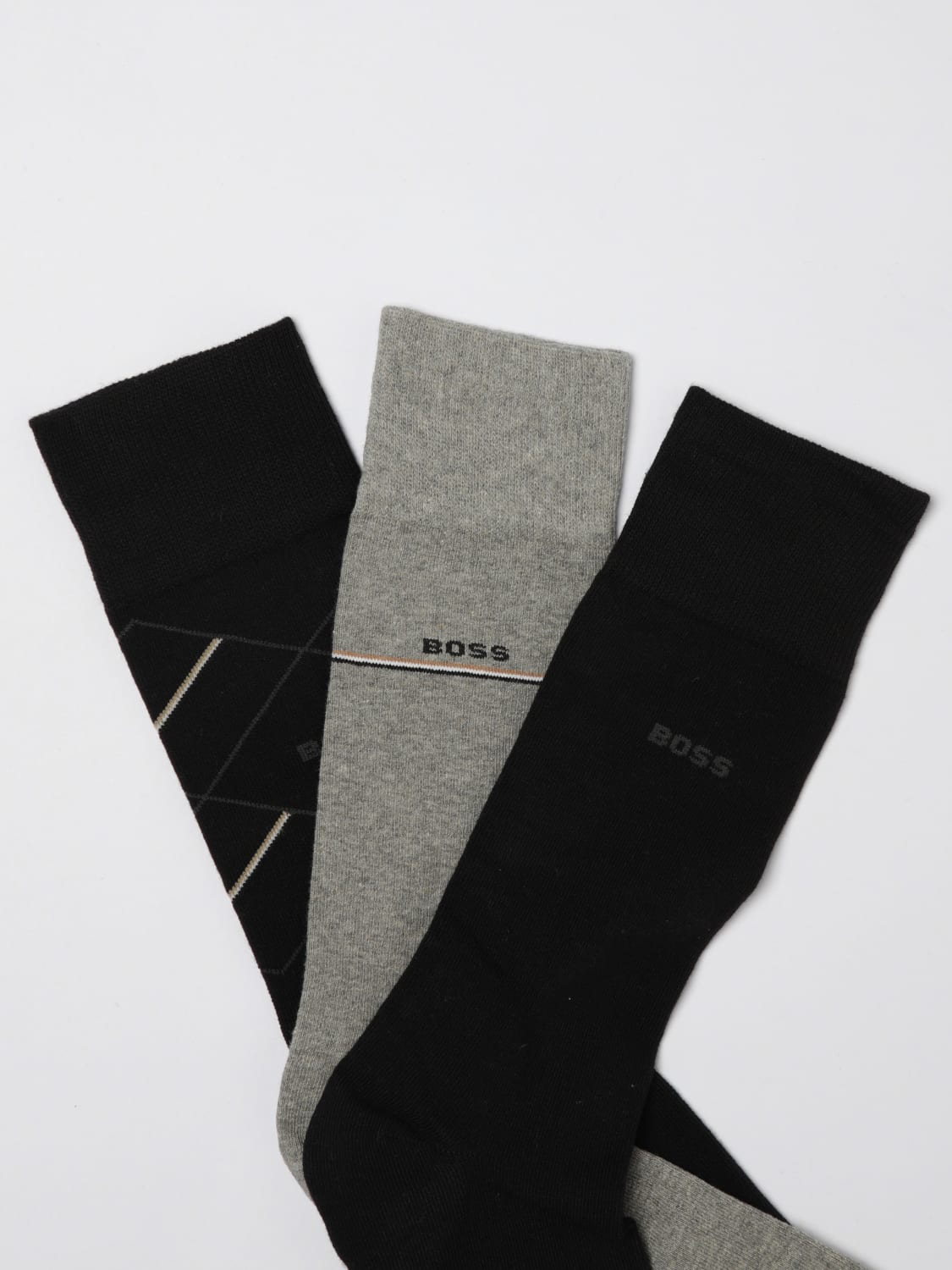 BOSS SOCKS: Socks men Boss, Black - Img 2