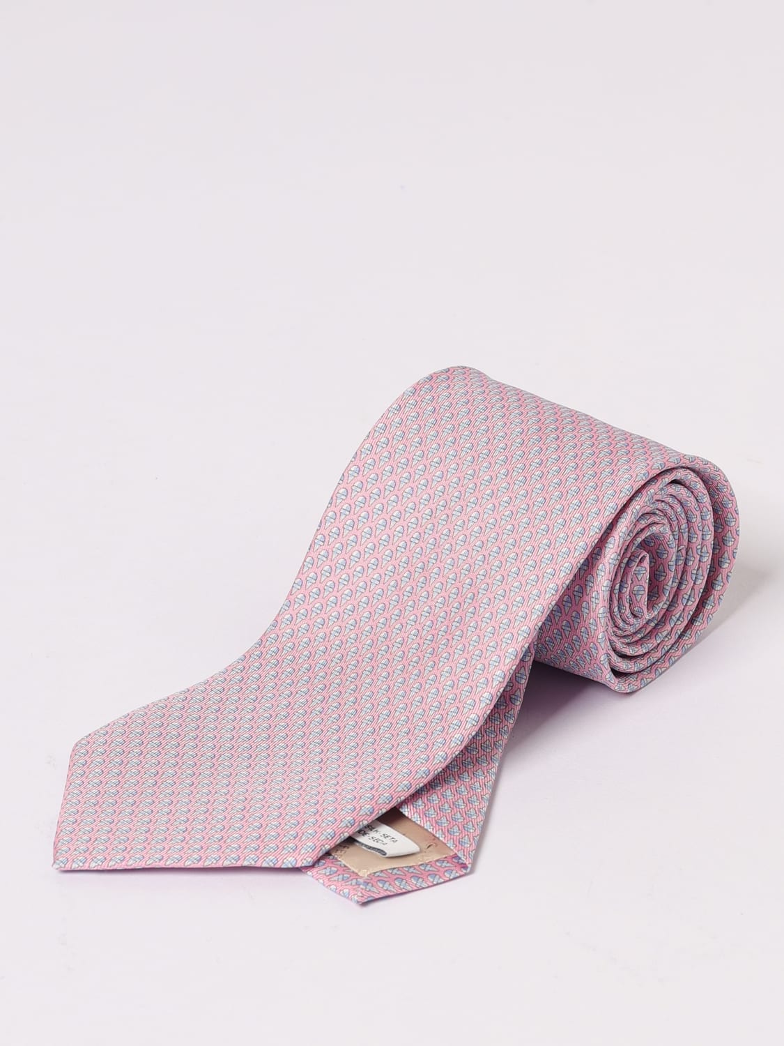 FERRAGAMO TIE: Tie men Ferragamo, Pink - Img 1
