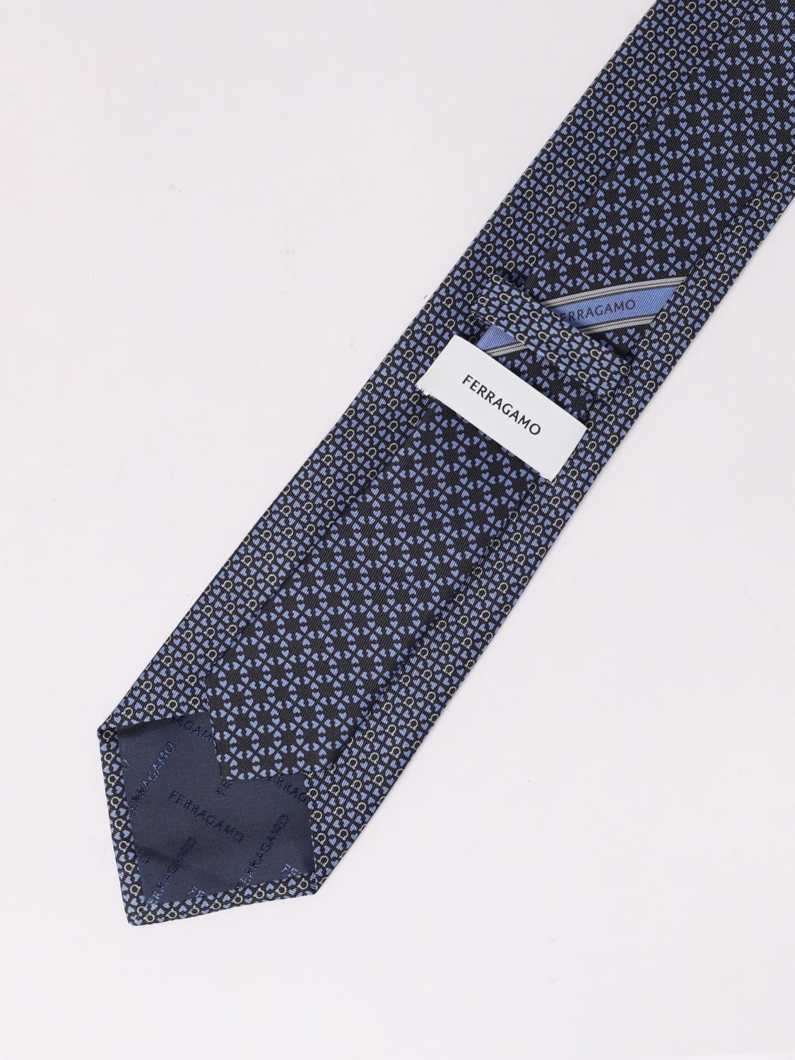 FERRAGAMO TIE: Tie men Ferragamo, Navy - Img 2