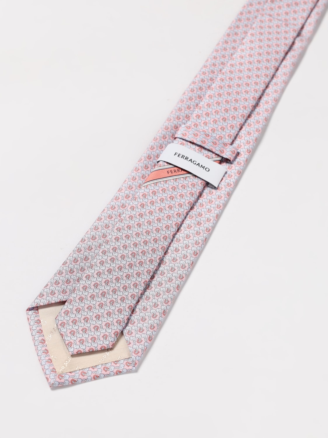 FERRAGAMO TIE: Tie men Ferragamo, Pink - Img 2
