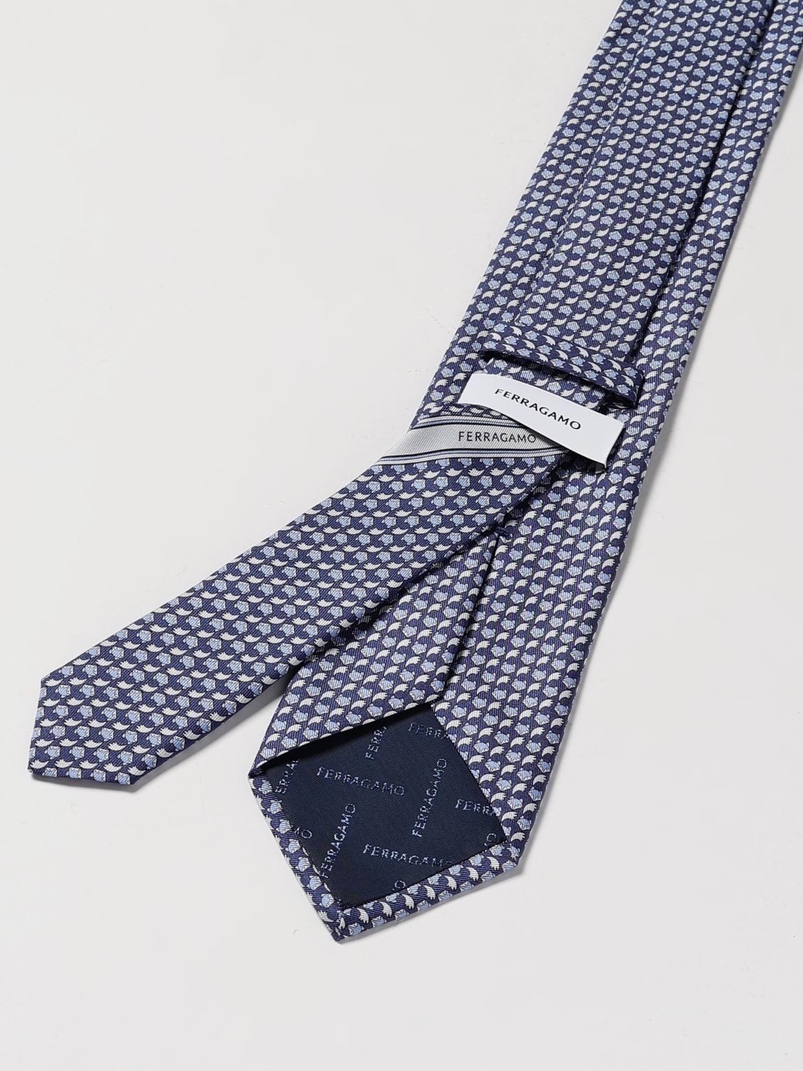 FERRAGAMO TIE: Tie men Ferragamo, Navy - Img 2