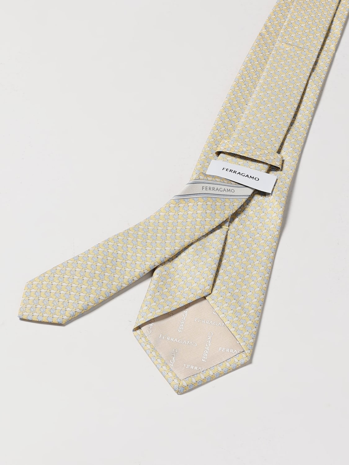 FERRAGAMO TIE: Tie men Ferragamo, Yellow - Img 2