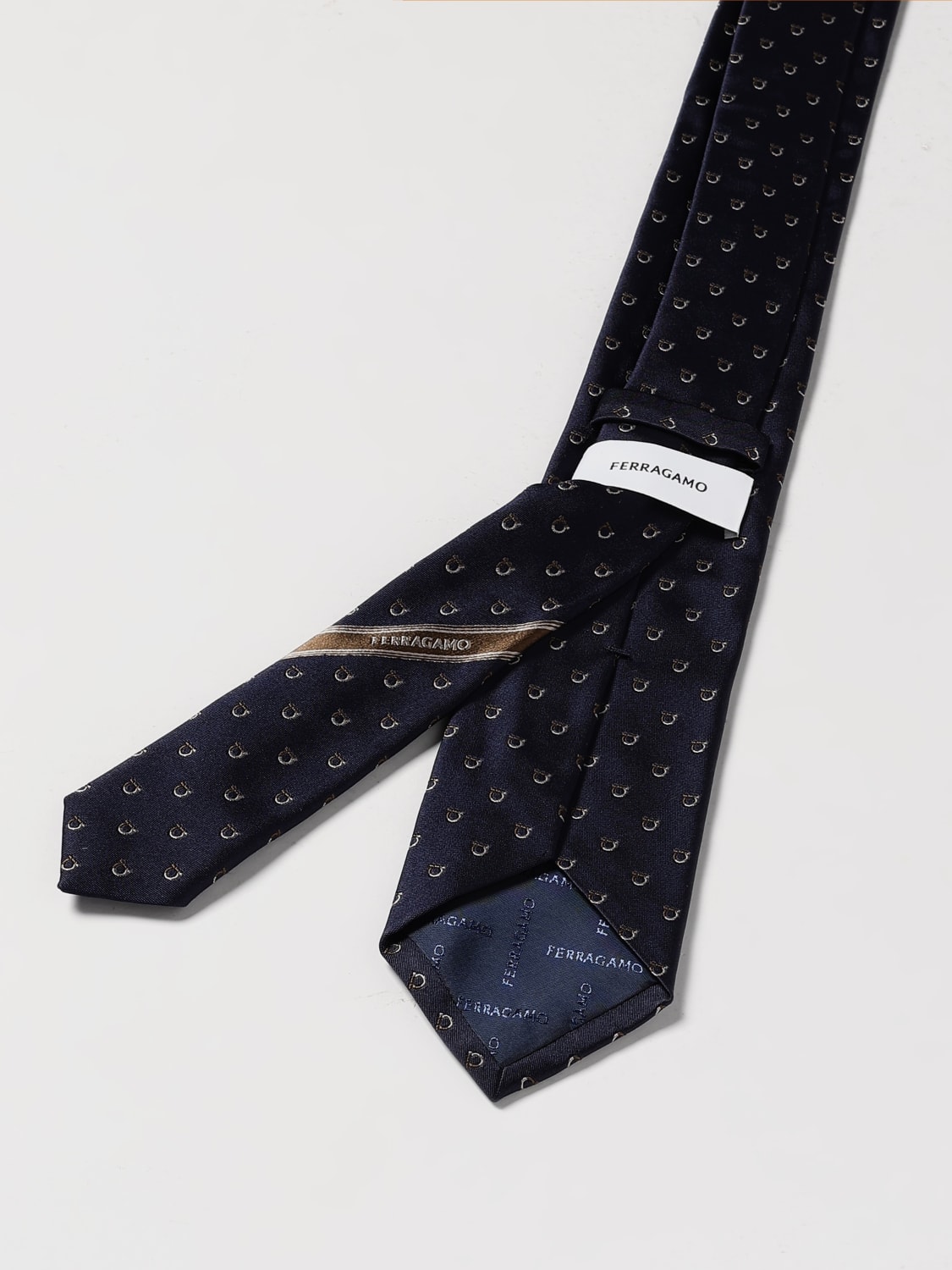 FERRAGAMO TIE: Tie men Ferragamo, Navy - Img 2