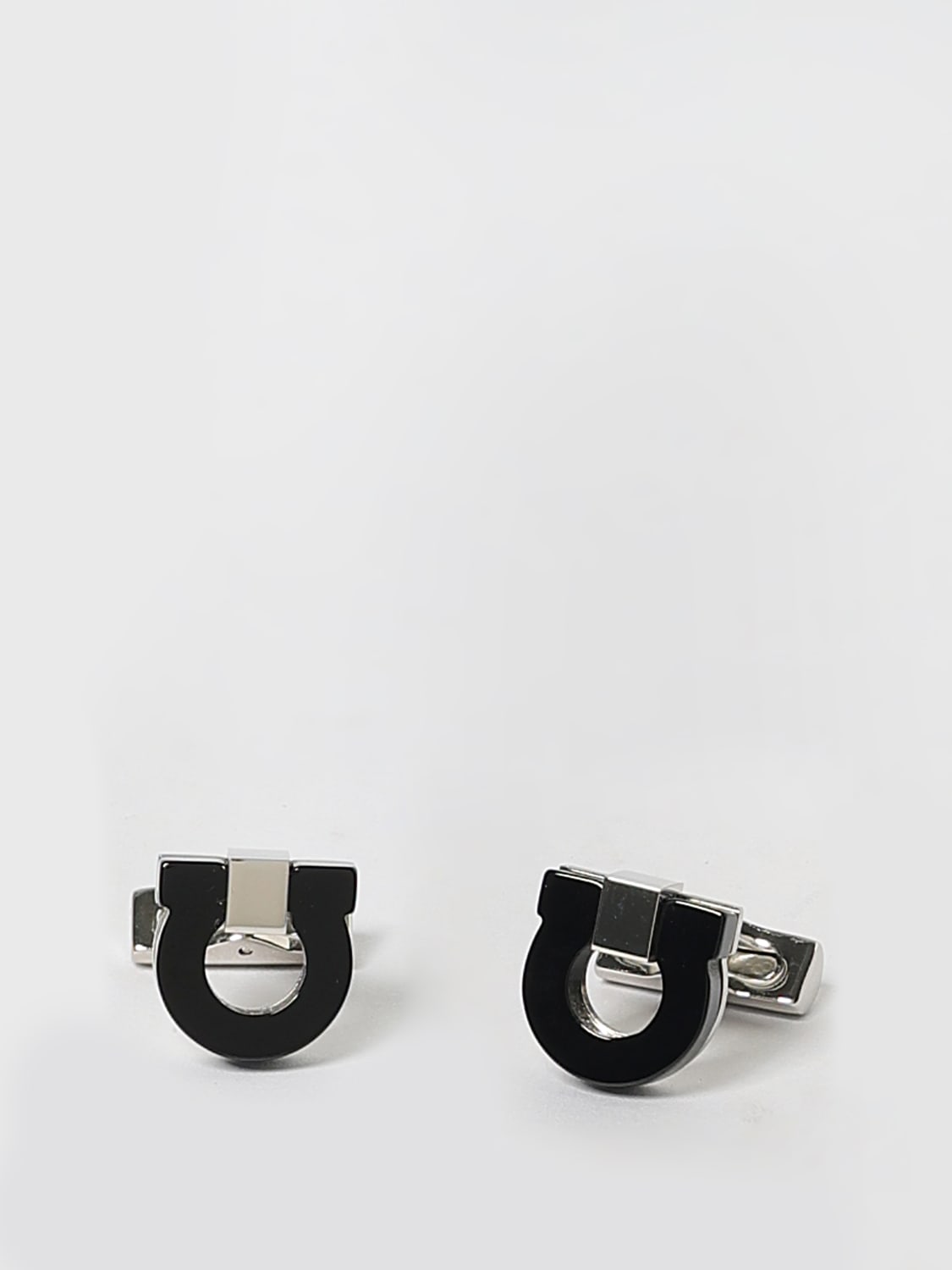 FERRAGAMO CUFFLINKS: Cufflinks men Ferragamo, Black - Img 1