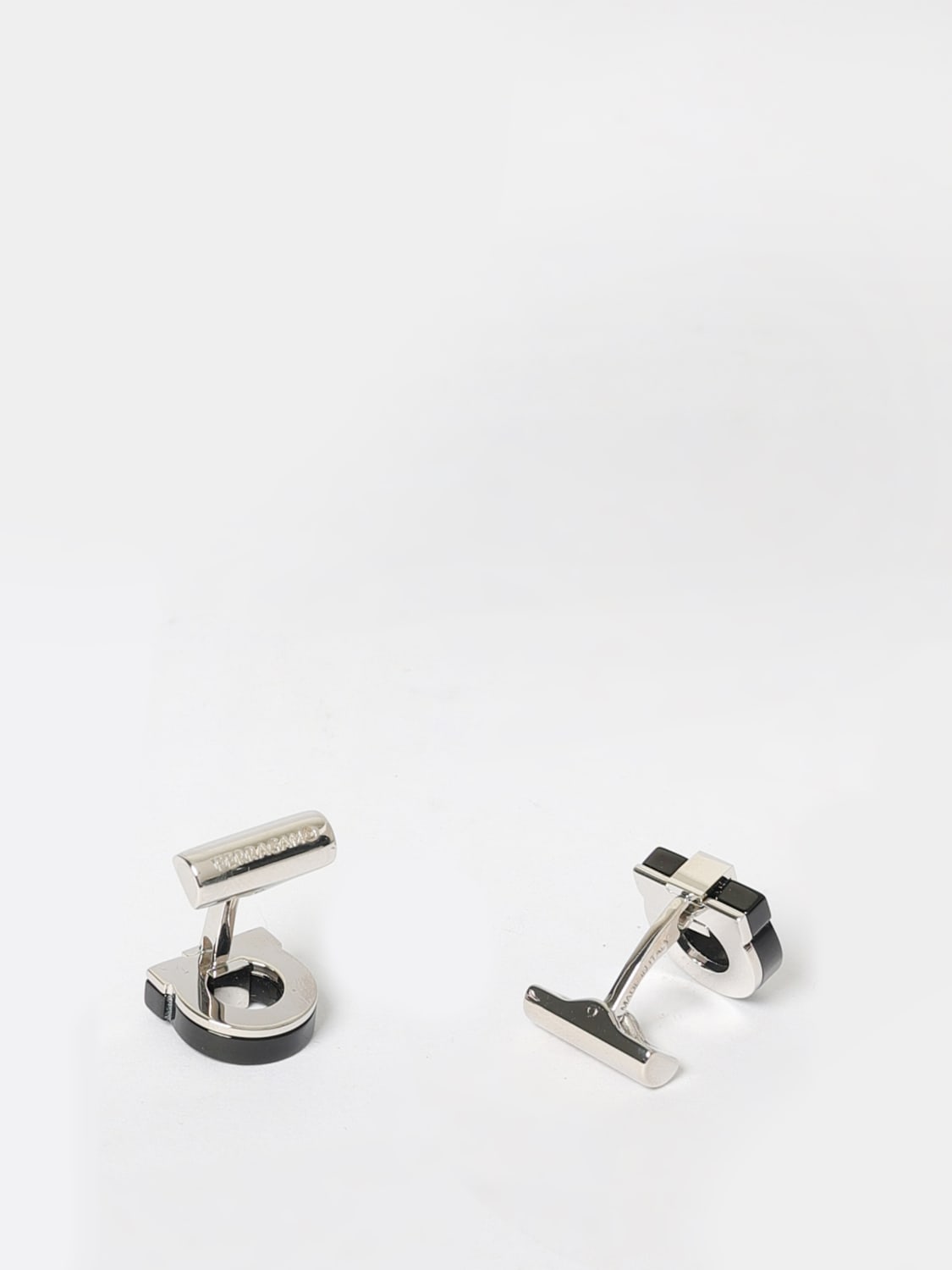 FERRAGAMO CUFFLINKS: Cufflinks men Ferragamo, Black - Img 2