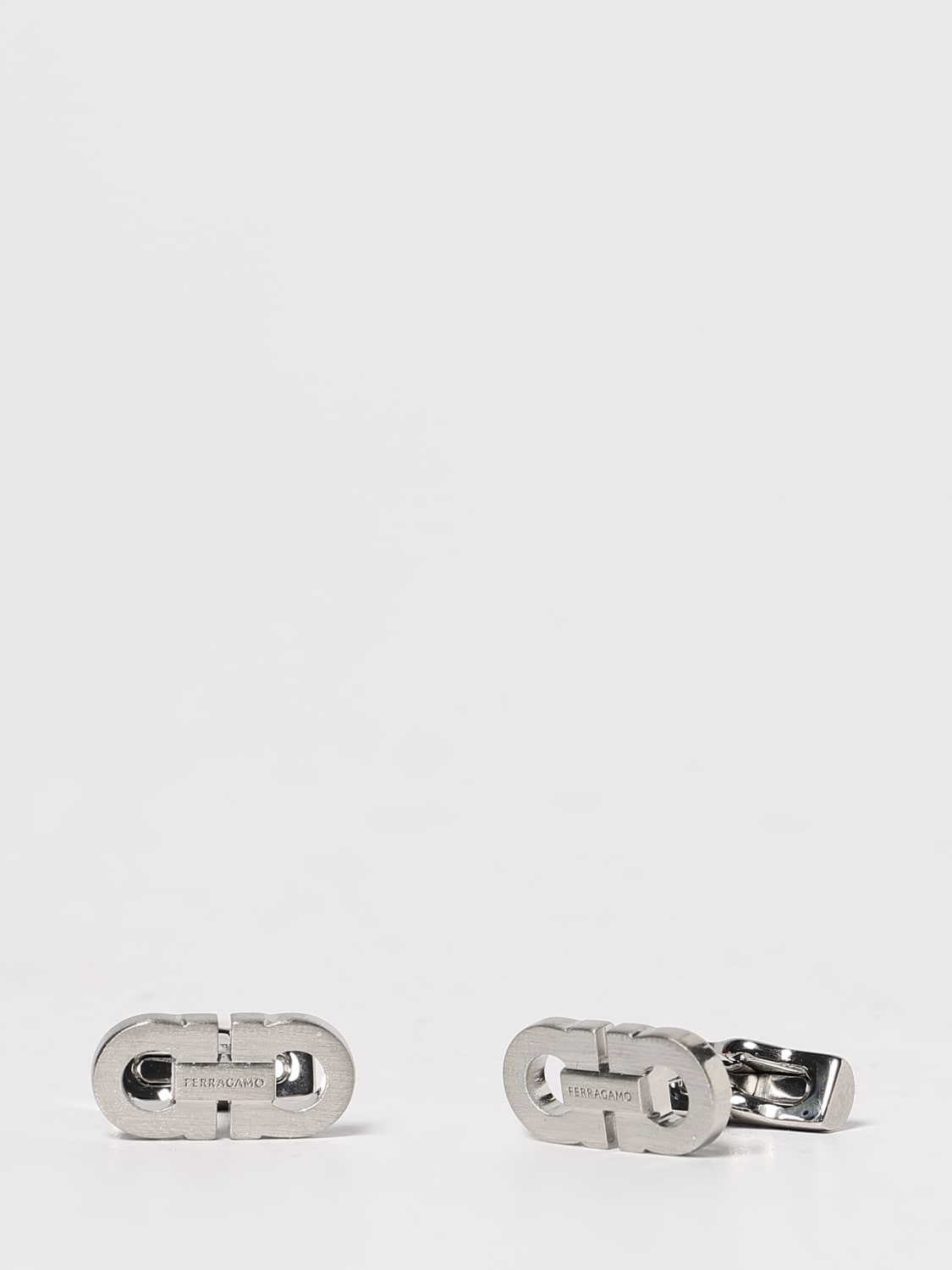 FERRAGAMO CUFFLINKS: Cufflinks men Ferragamo, Silver - Img 1