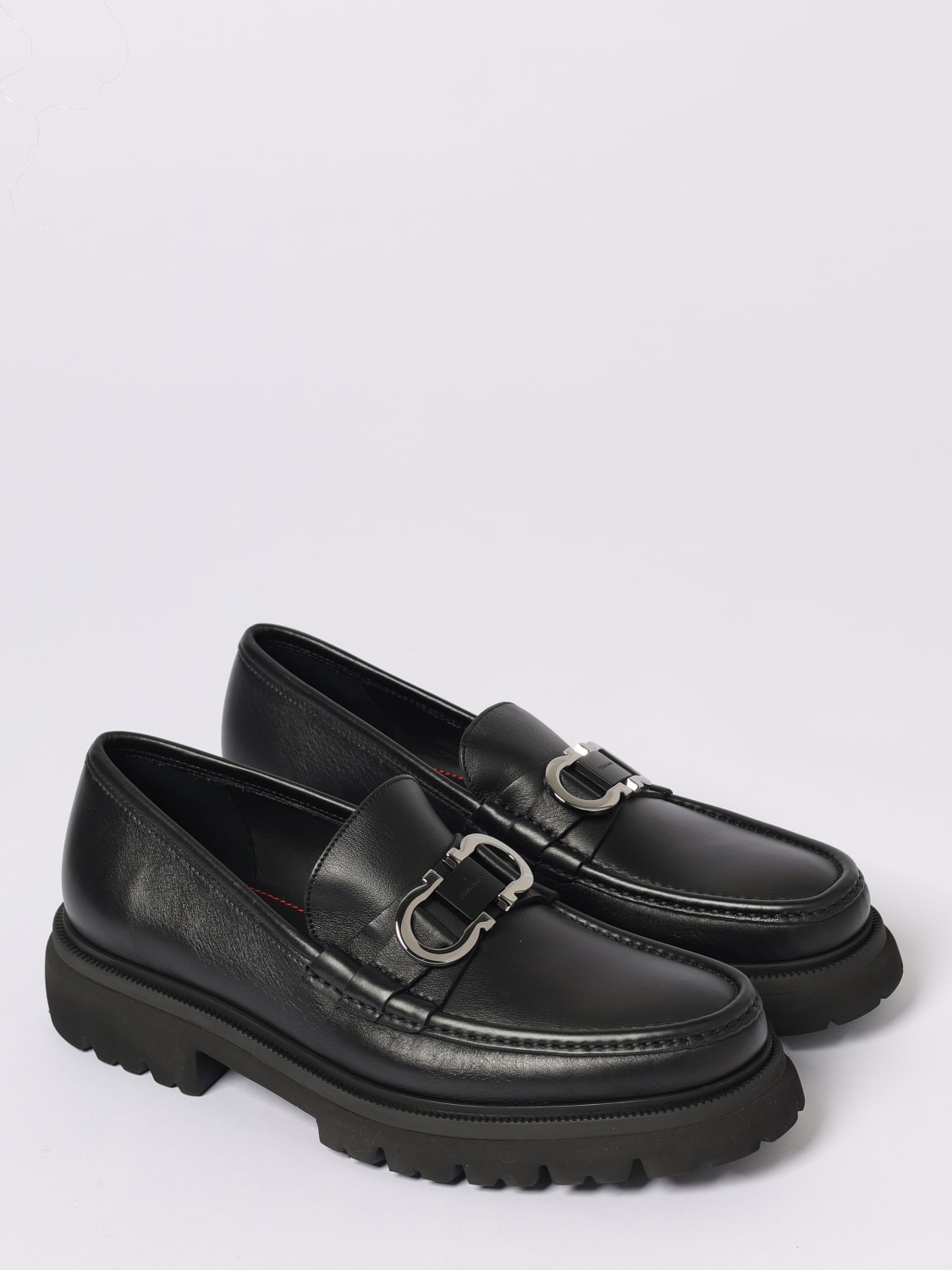 FERRAGAMO LOAFERS: Shoes men Ferragamo, Black - Img 2