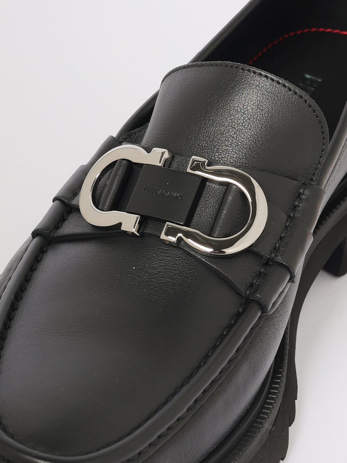 FERRAGAMO LOAFERS: Shoes men Ferragamo, Black - Img 4