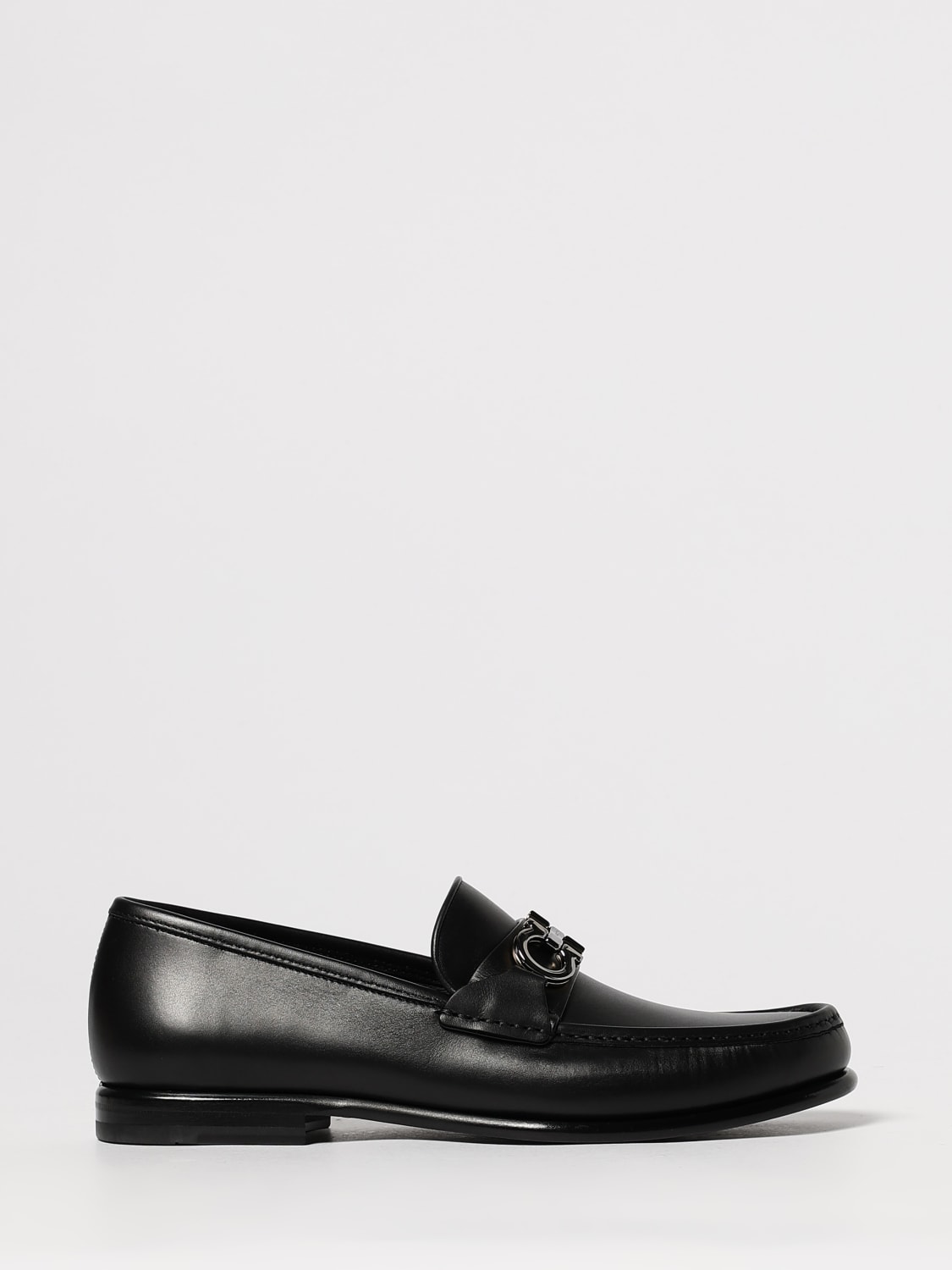 FERRAGAMO LOAFERS: Shoes men Ferragamo, Black - Img 1