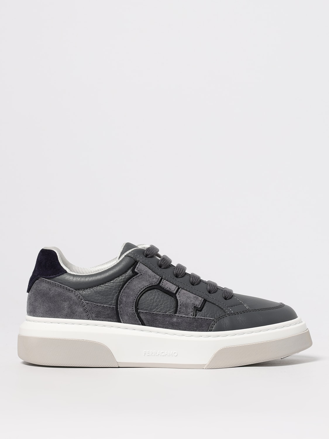 FERRAGAMO SNEAKERS: Sneakers men Ferragamo, Grey - Img 1