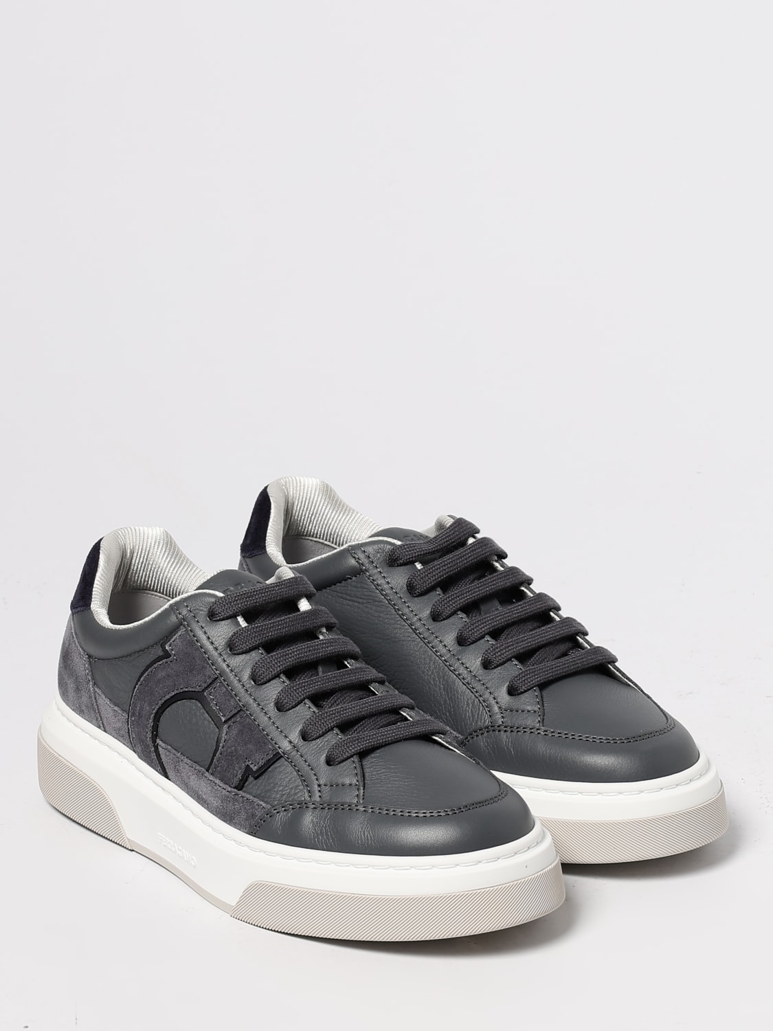 FERRAGAMO SNEAKERS: Sneakers men Ferragamo, Grey - Img 2