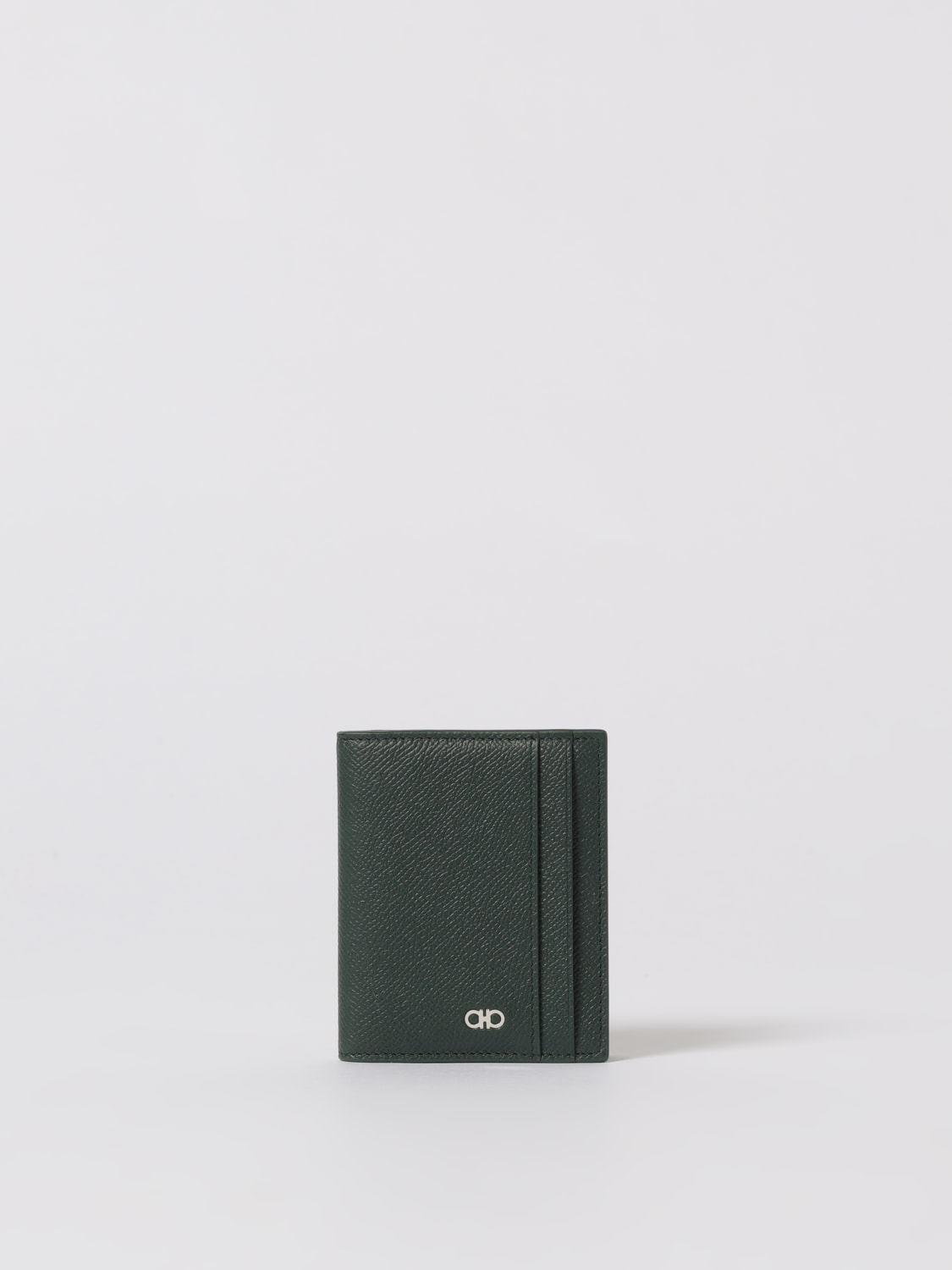 FERRAGAMO 钱包: 钱包 男士 Ferragamo, 森林绿色 - Img 1