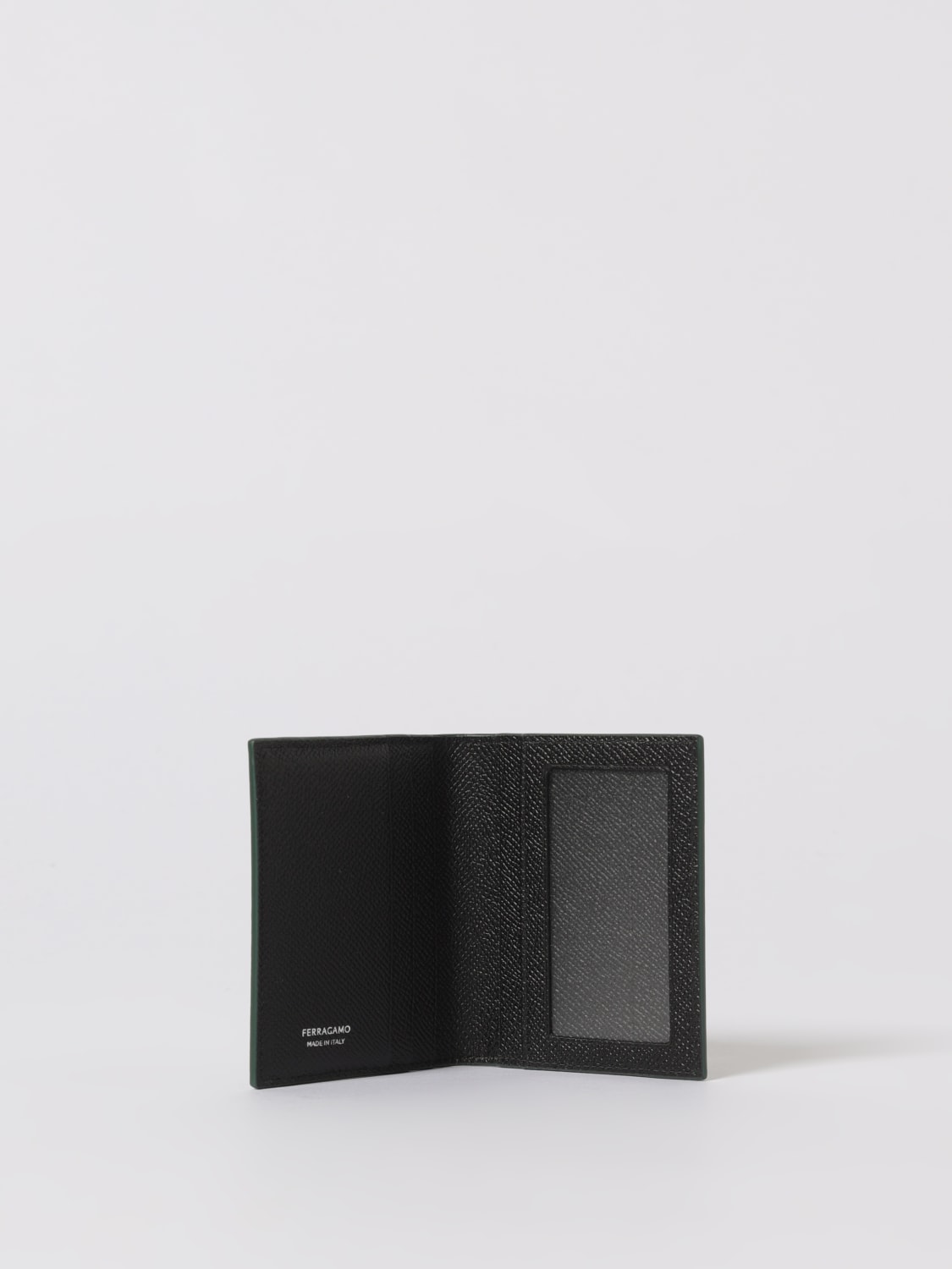 FERRAGAMO 钱包: 钱包 男士 Ferragamo, 森林绿色 - Img 2