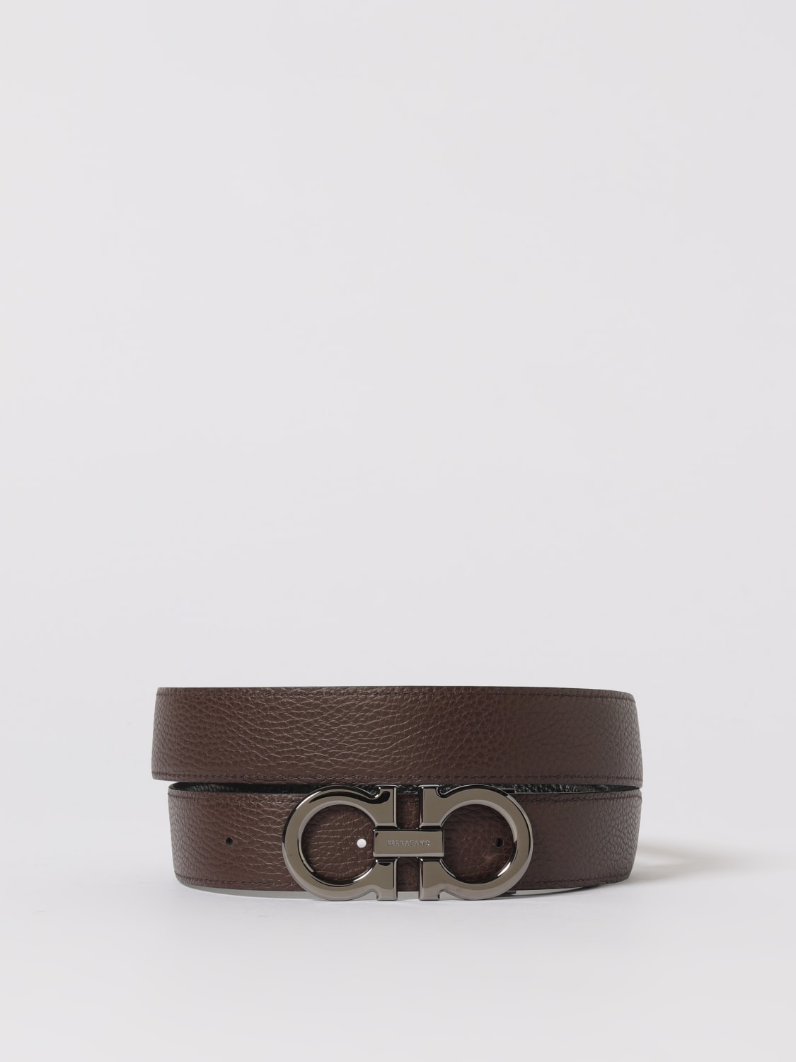 FERRAGAMO BELT: Belt men Ferragamo, Black - Img 2