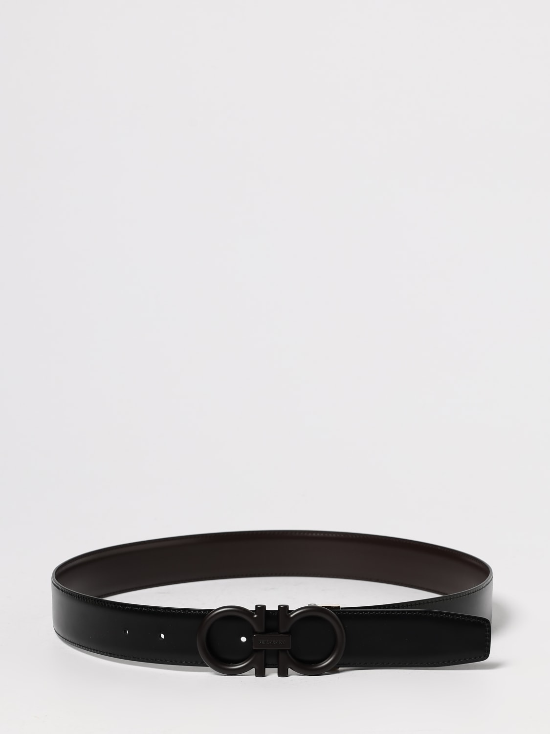 FERRAGAMO BELT: Belt men Ferragamo, Dark - Img 2