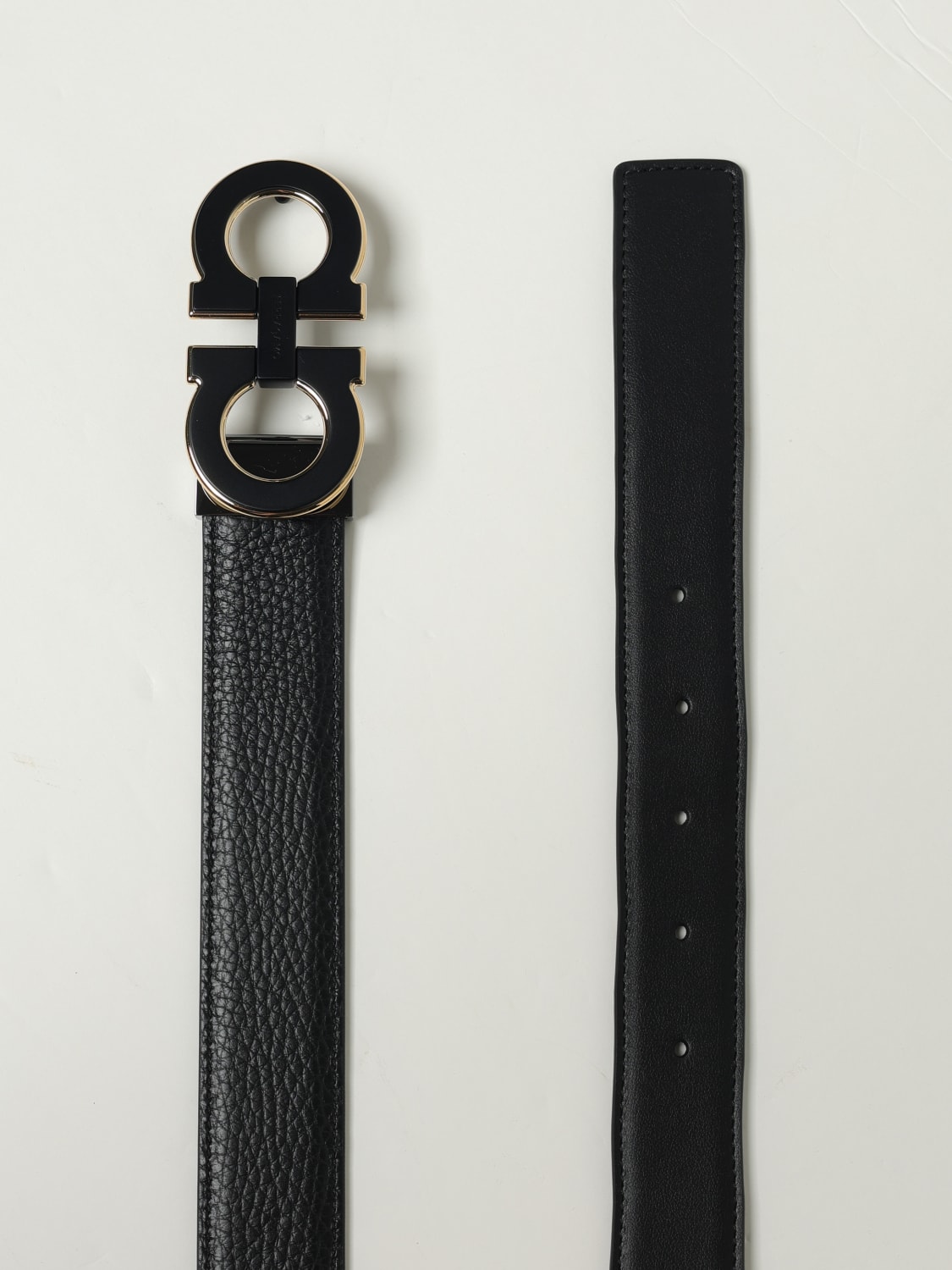 FERRAGAMO BELT: Belt men Ferragamo, Black - Img 3