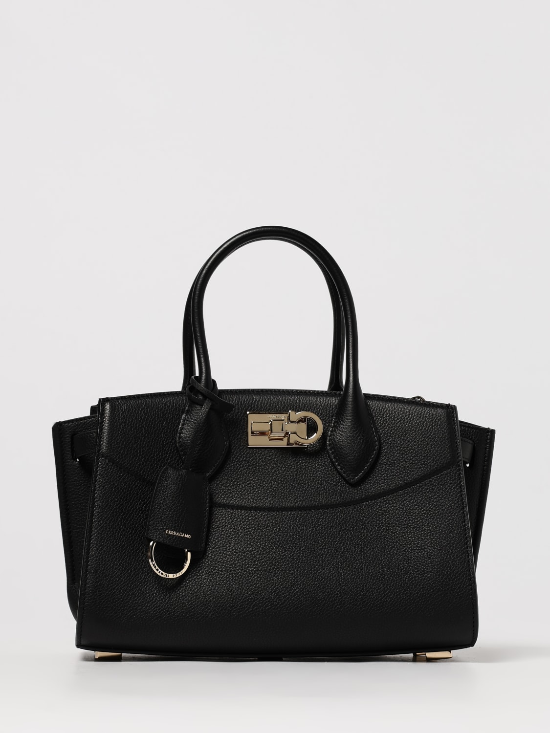 FERRAGAMO HANDBAG: Shoulder bag woman Ferragamo, Black - Img 1