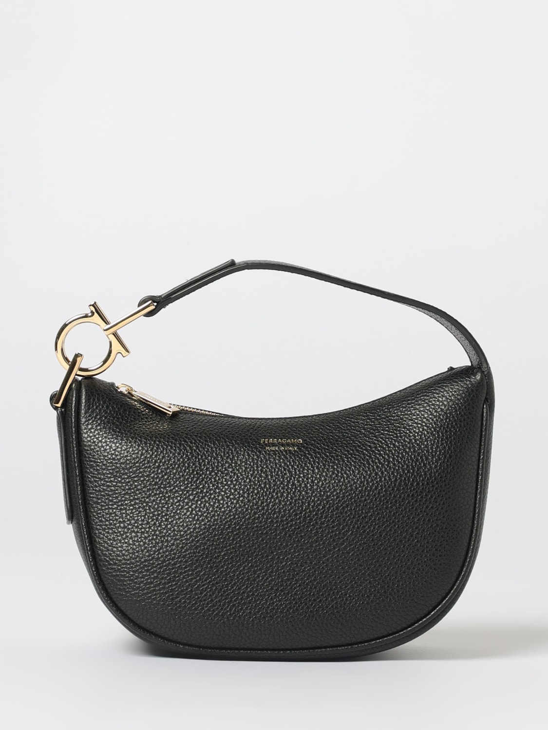 FERRAGAMO MINI BAG: Shoulder bag woman Ferragamo, Black - Img 1