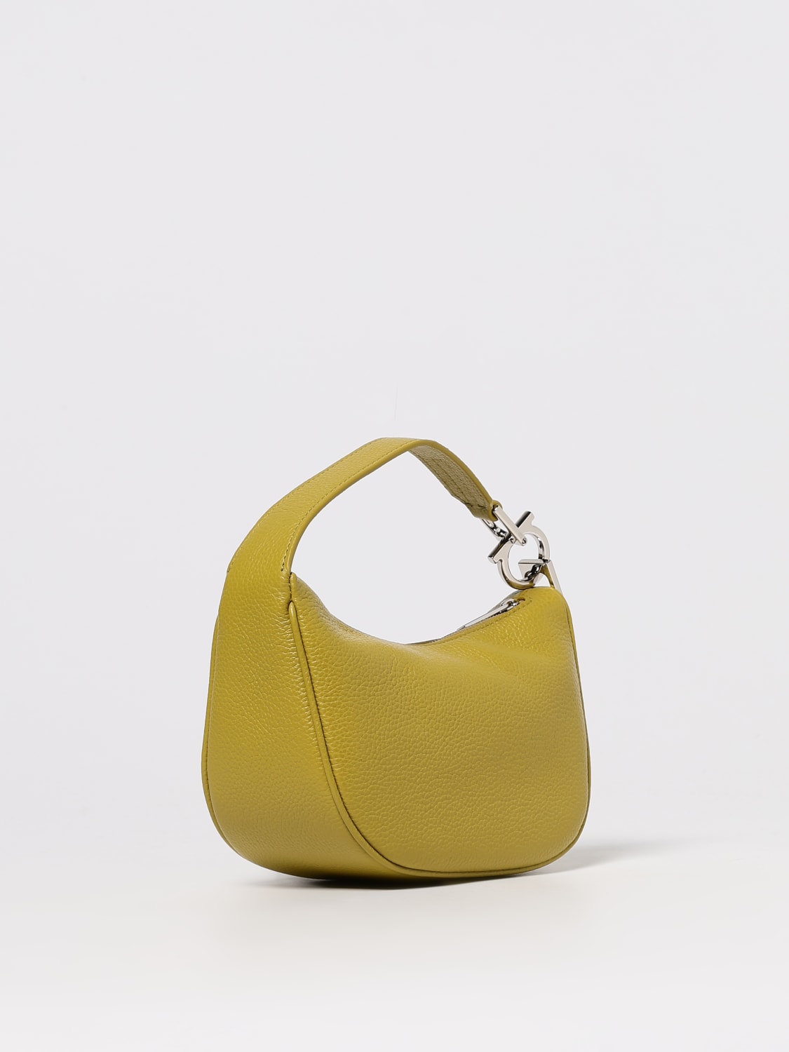 FERRAGAMO MINI BAG: Shoulder bag woman Ferragamo, Lime - Img 3