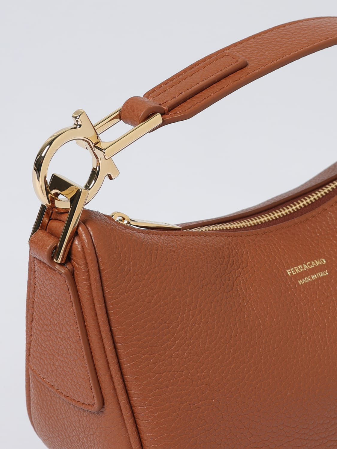 FERRAGAMO MINI BAG: Shoulder bag woman Ferragamo, Leather - Img 3