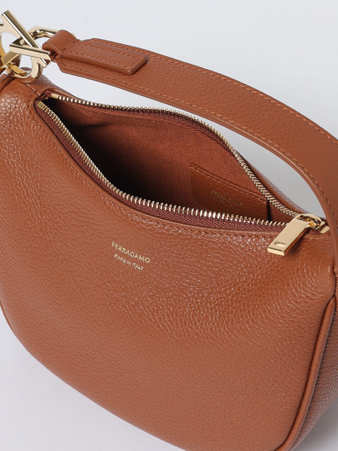 FERRAGAMO MINI BAG: Shoulder bag woman Ferragamo, Leather - Img 4