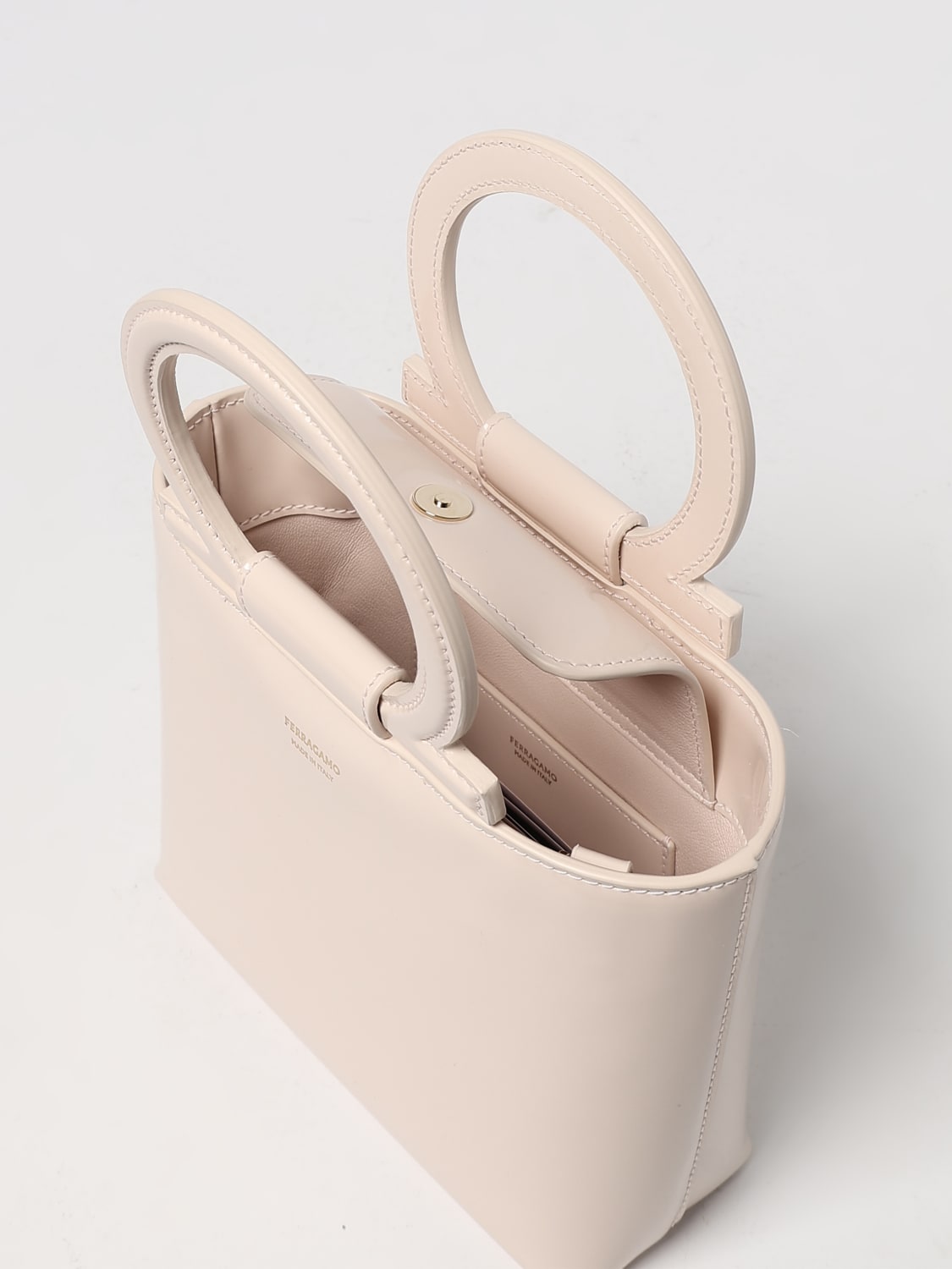 FERRAGAMO HANDBAG: Shoulder bag woman Ferragamo, Pink - Img 5