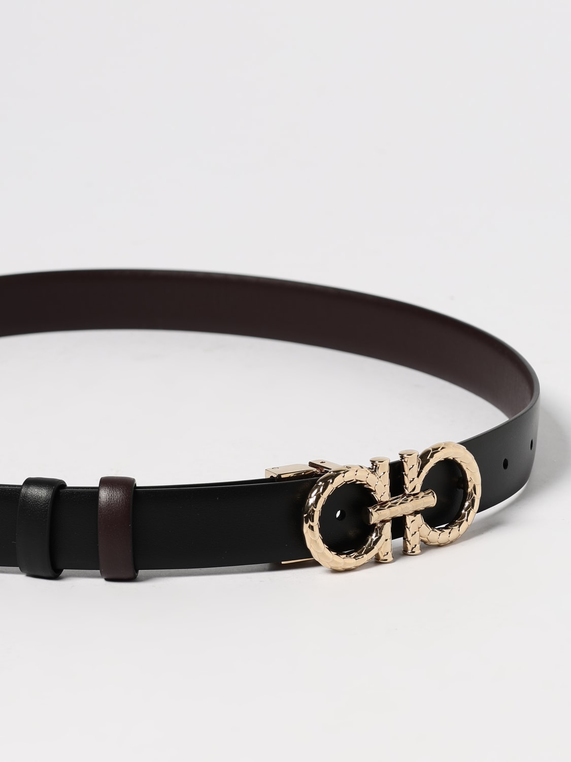 FERRAGAMO BELT: Belt woman Ferragamo, Burgundy - Img 3