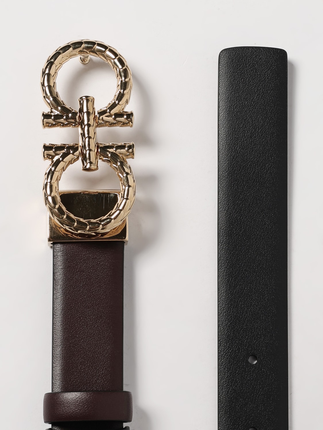 FERRAGAMO BELT: Belt woman Ferragamo, Burgundy - Img 4