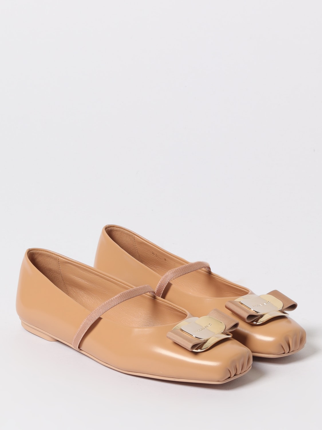 FERRAGAMO BALLERINAS: Schuhe damen Ferragamo, Puder - Img 2