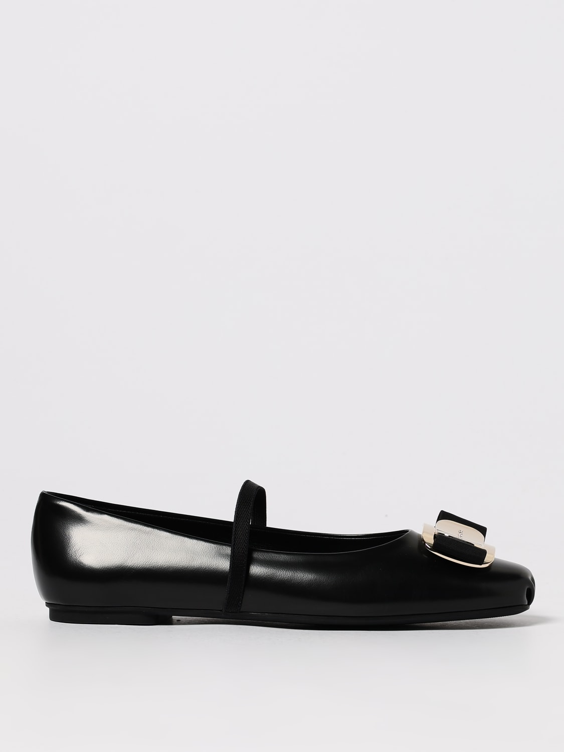 FERRAGAMO BALLET FLAT: Shoes woman Ferragamo, Black - Img 1