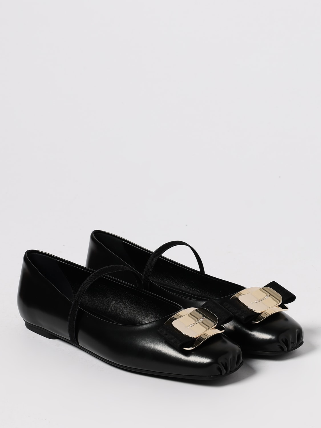 FERRAGAMO BALLET FLAT: Shoes woman Ferragamo, Black - Img 2