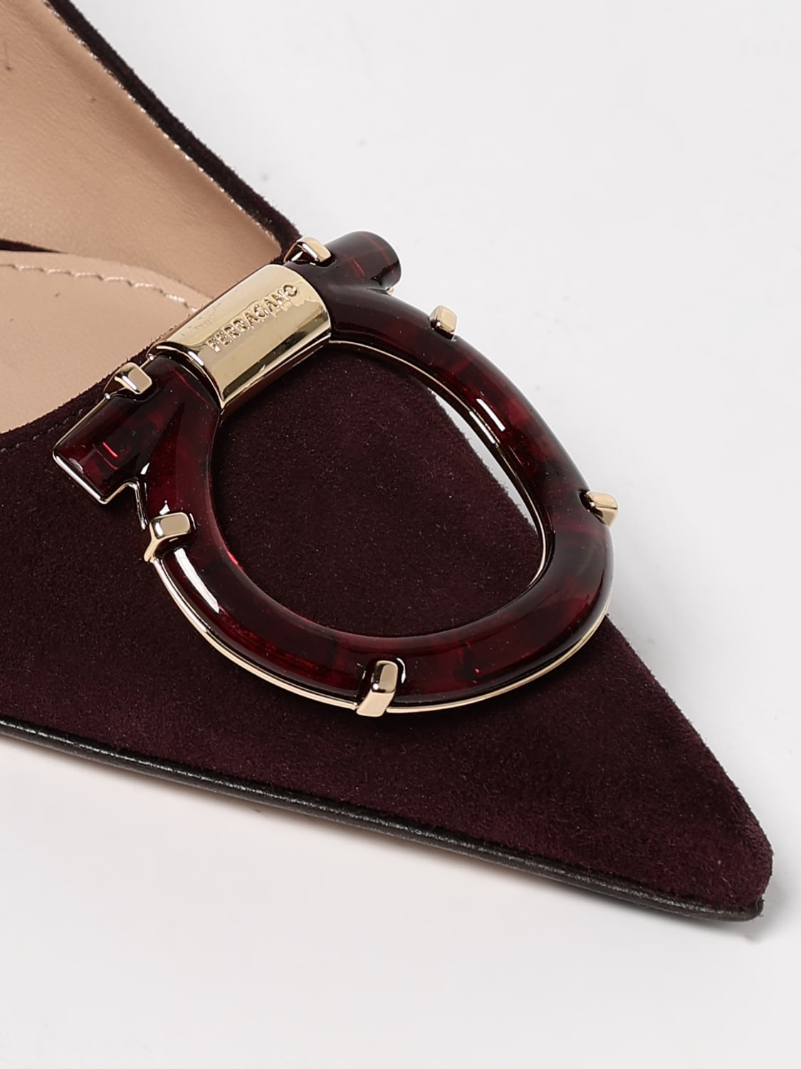 FERRAGAMO PUMP: Shoes woman Ferragamo, Burgundy - Img 4