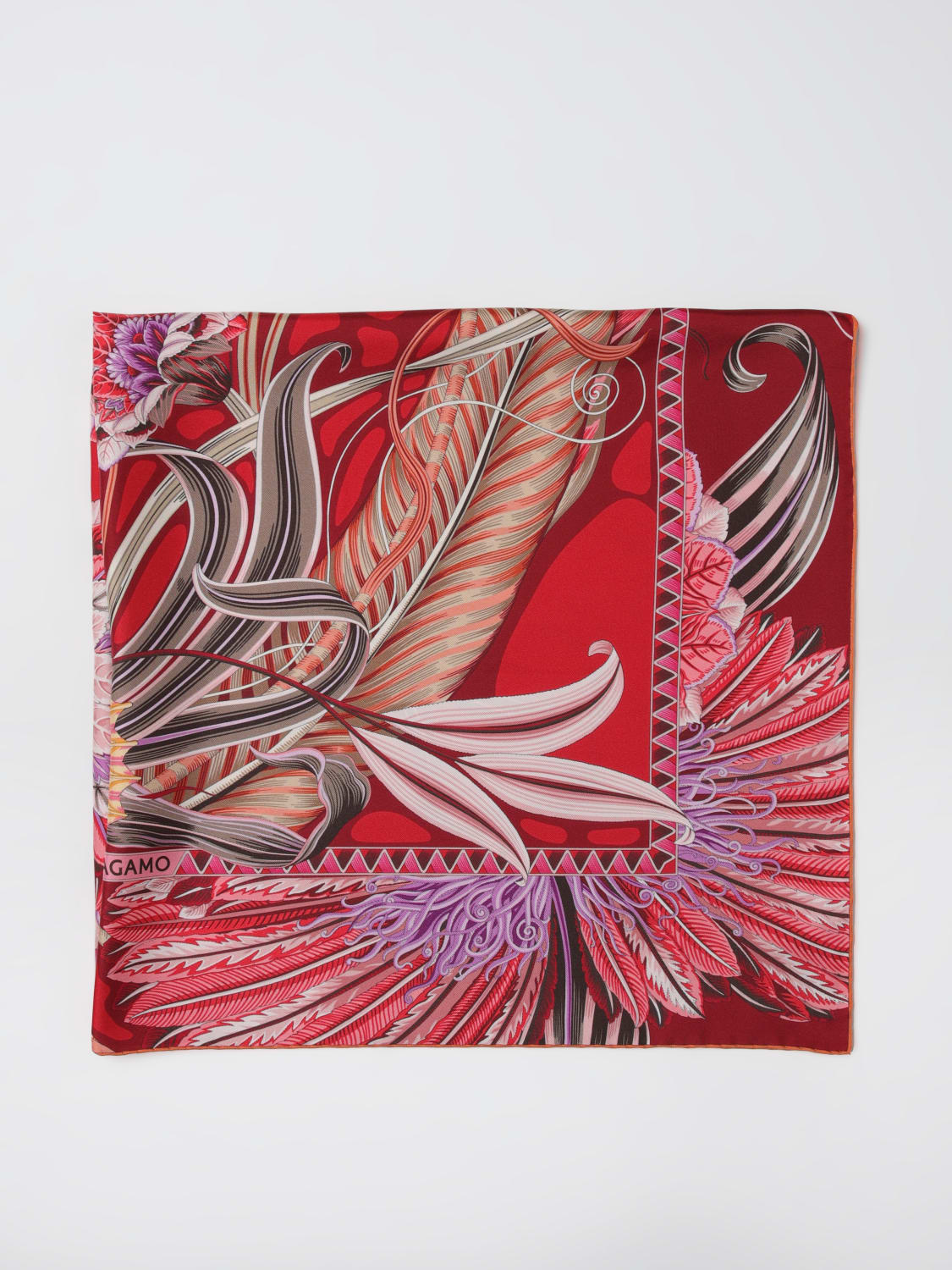 FERRAGAMO NECK SCARF: Neck scarf woman Ferragamo, Red - Img 1