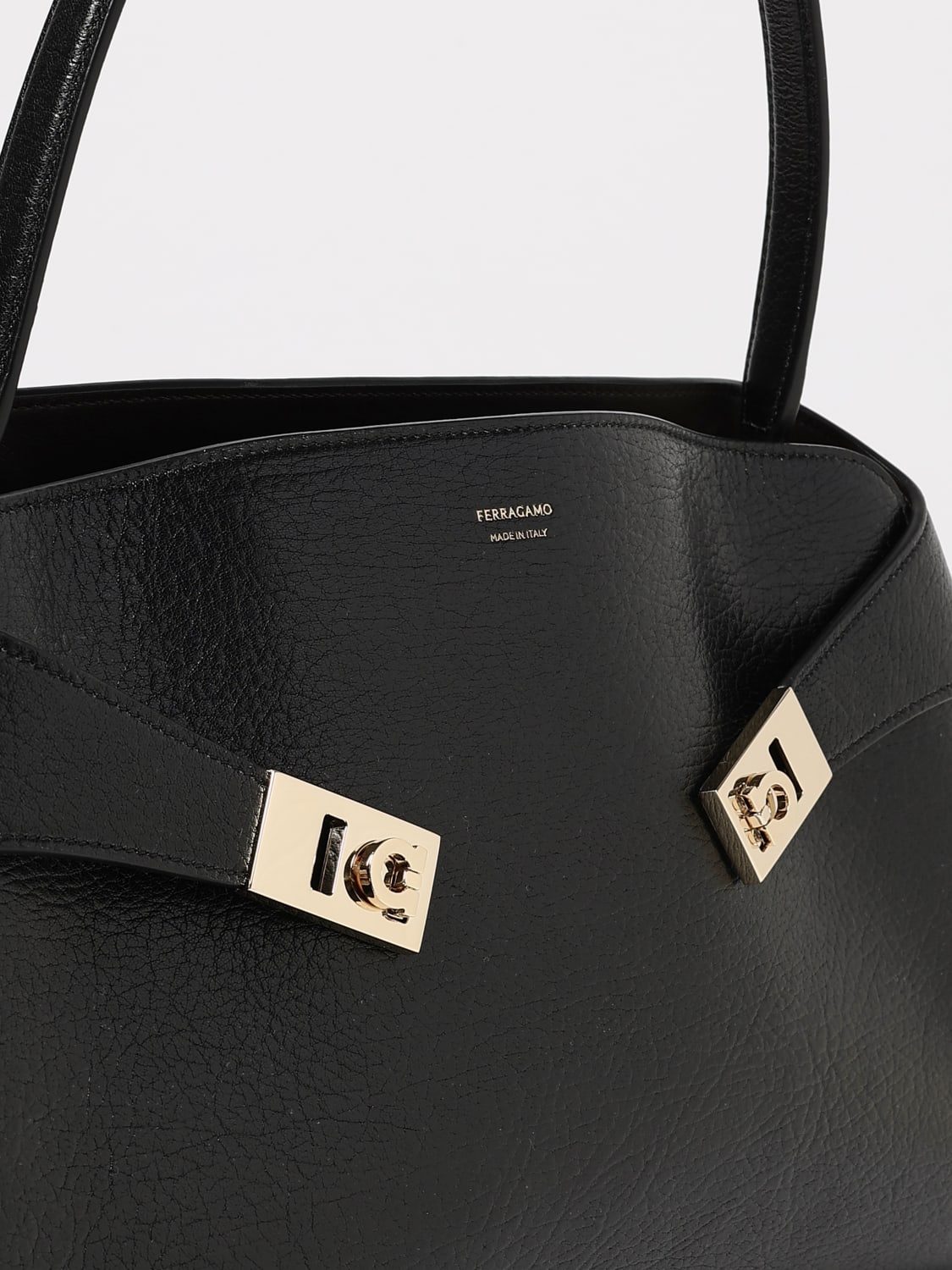 FERRAGAMO SAC PORTÉ ÉPAULE: Sac porté épaule femme Ferragamo, Noir - Img 4