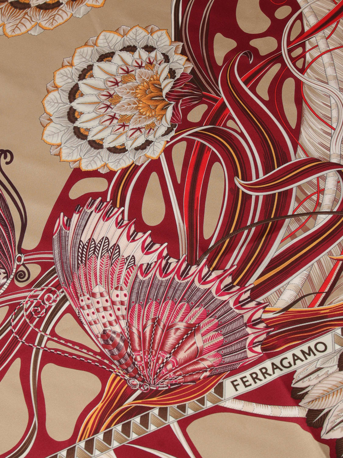 FERRAGAMO NECK SCARF: Neck scarf woman Ferragamo, Red - Img 3