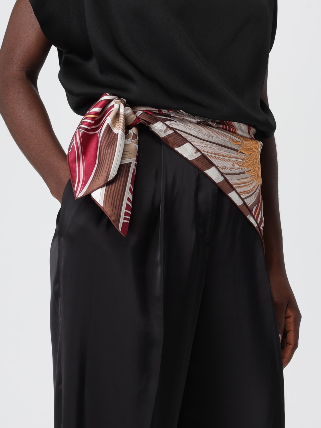 FERRAGAMO NECK SCARF: Neck scarf woman Ferragamo, Red - Img 4