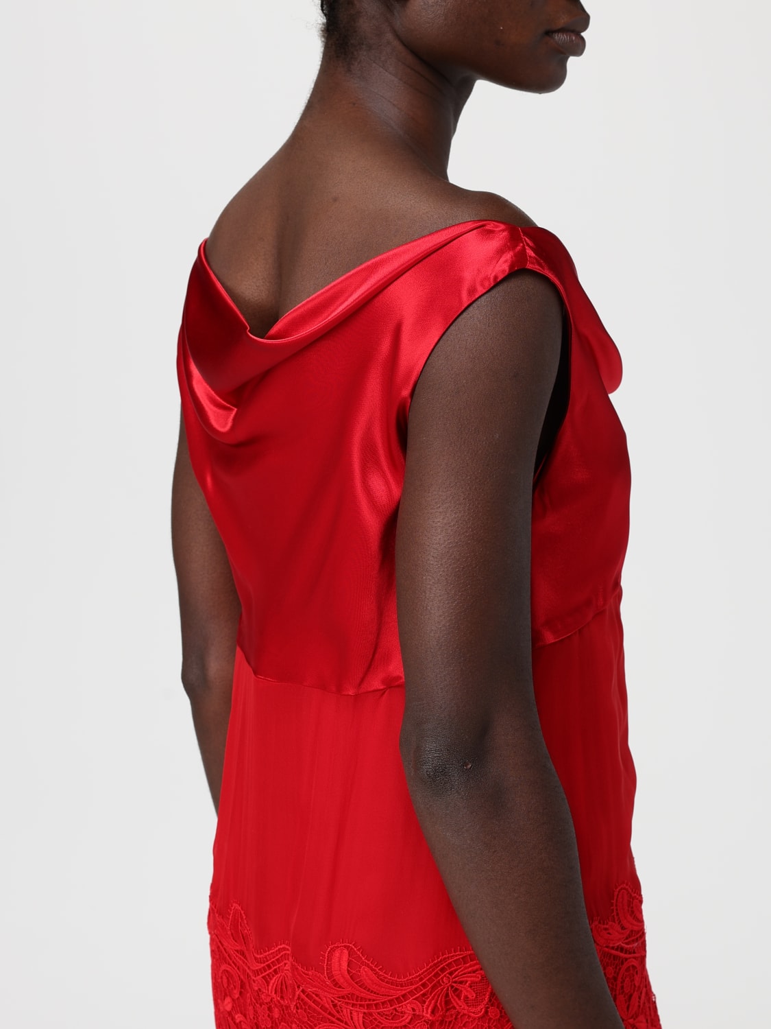 FERRAGAMO DRESS: Dress woman Ferragamo, Burgundy - Img 4