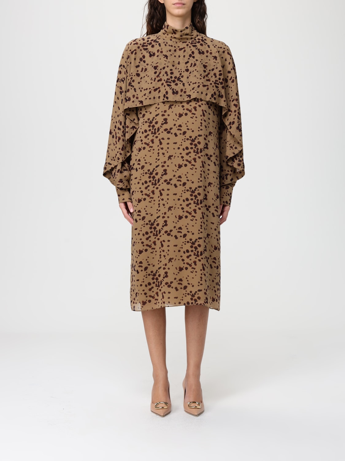 FERRAGAMO DRESS: Dress woman Ferragamo, Camel - Img 1
