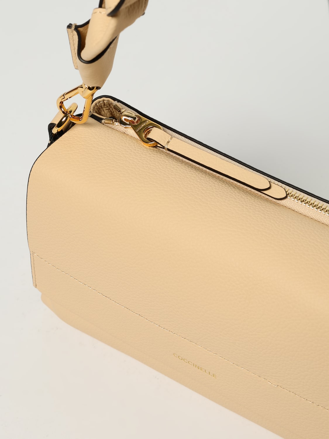 COCCINELLE SHOULDER BAG: Shoulder bag woman Coccinelle, Beige - Img 3