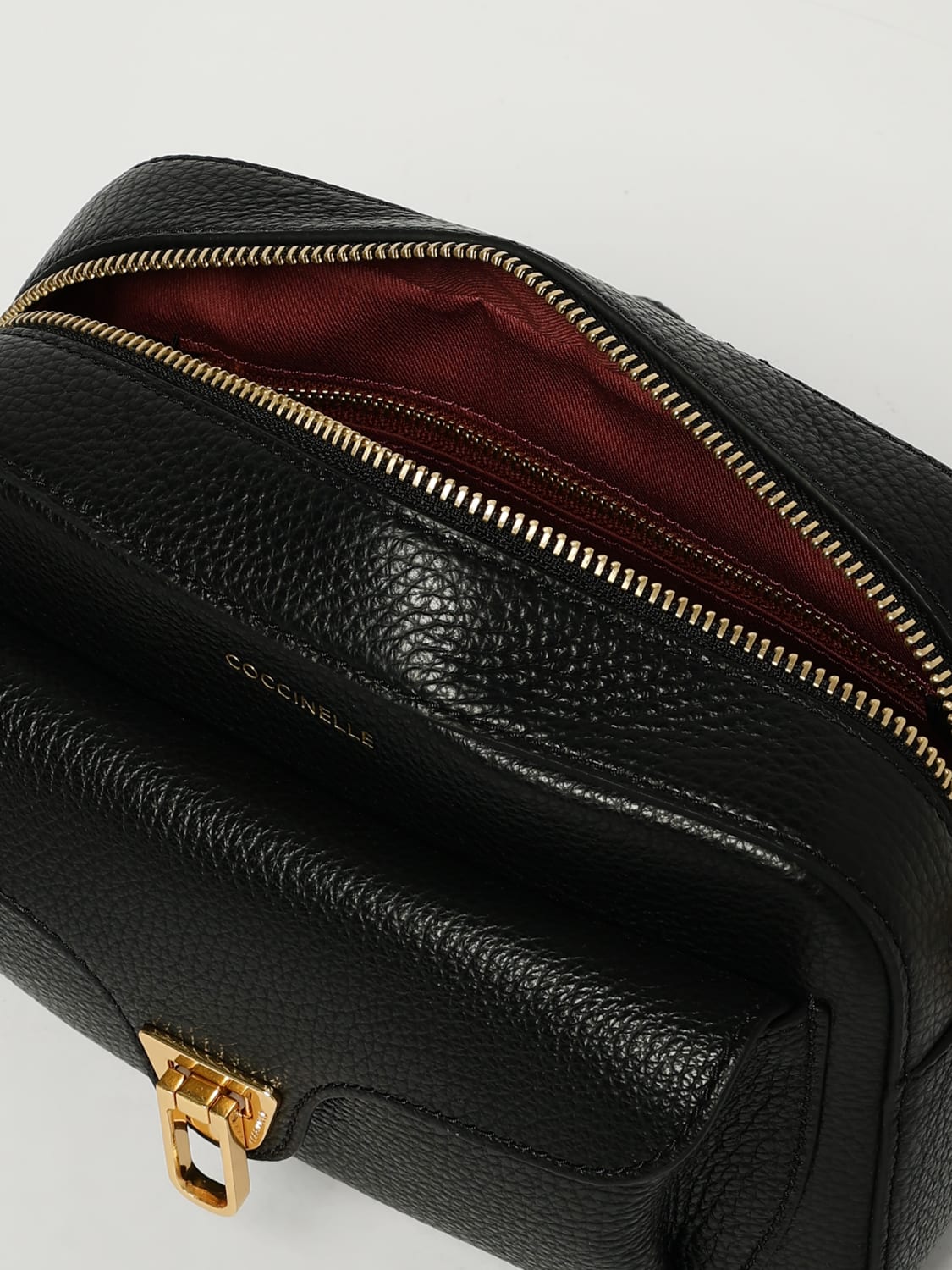 COCCINELLE BORSA MINI: Borsa Beat Soft Small Coccinelle in pelle a grana , Nero - Img 3