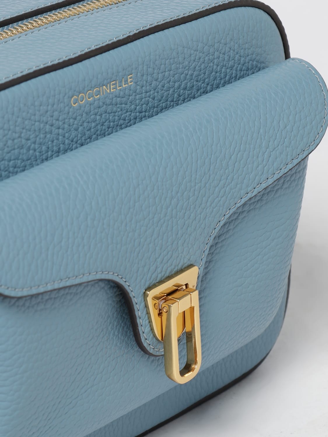 COCCINELLE MINI BAG: Shoulder bag woman Coccinelle, Blue 1 - Img 3