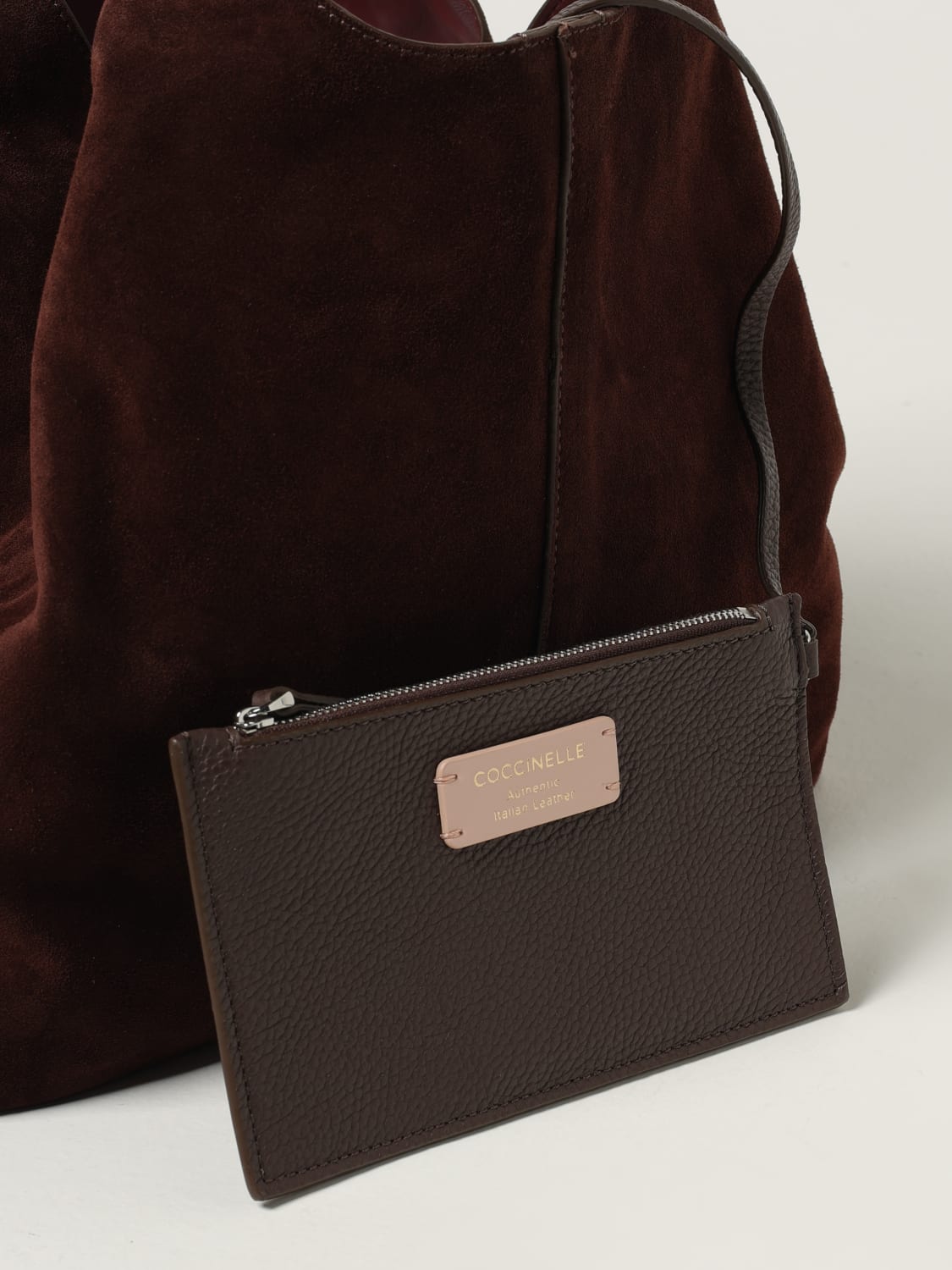 COCCINELLE SHOULDER BAG: Shoulder bag woman Coccinelle, Brown - Img 3