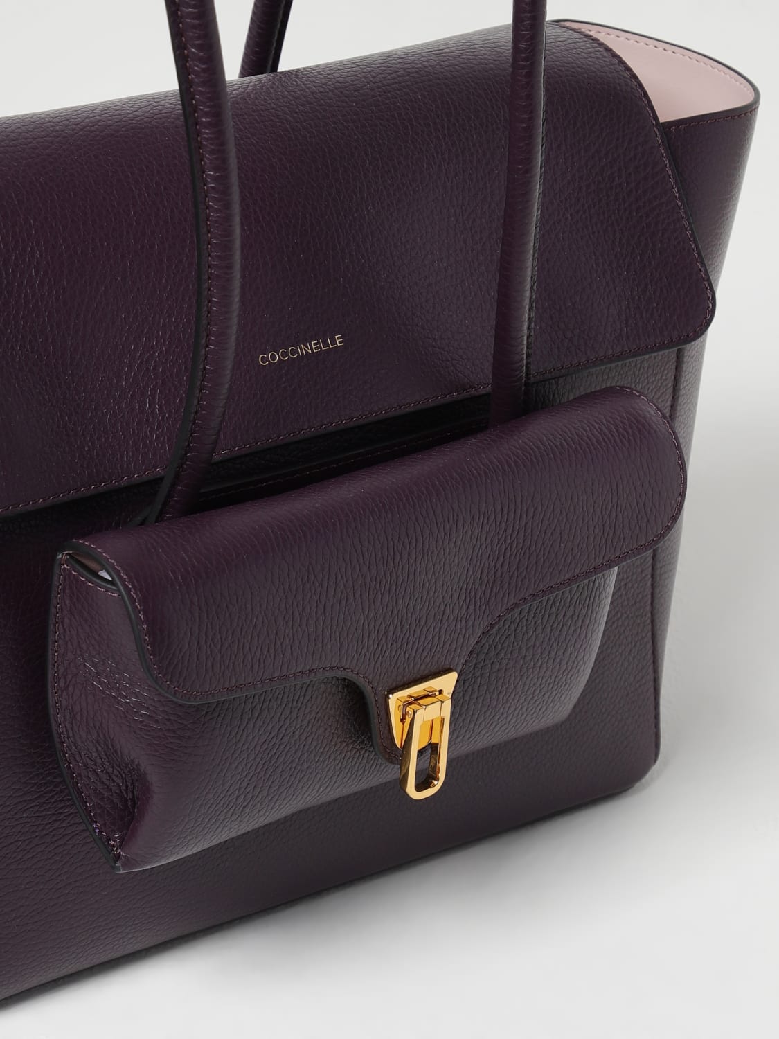 COCCINELLE SAC PORTÉ ÉPAULE: Sac porté épaule femme Coccinelle, Prune - Img 3