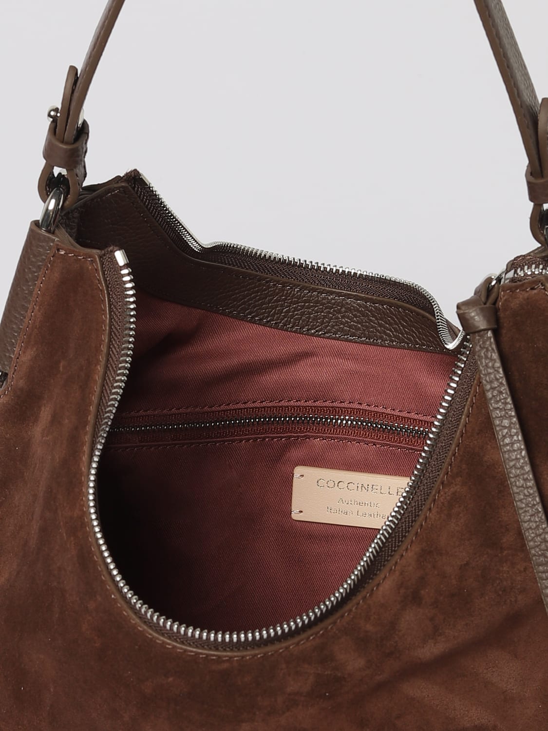 COCCINELLE 숄더백: 숄더백 여성 Coccinelle, 브라운 - Img 3