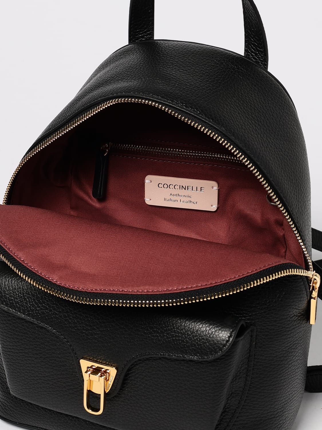 COCCINELLE BACKPACK: Shoulder bag woman Coccinelle, Black - Img 4